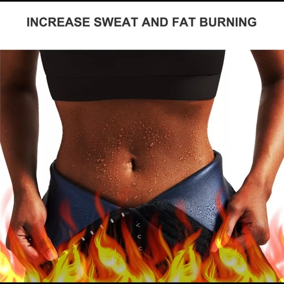 Sandys Fashion by Glamorous Boutique Pants - Thermo sauna like High waist sweat storm corset stomach trainer leggings